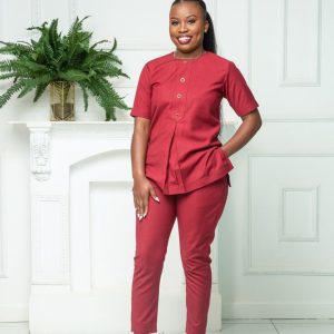 Mustard Grace kaftan Two-Piece Set